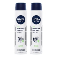 Nivea Men Sensitive Protect Quick Dry Anti-Perspirant 250mL Pack of 2
