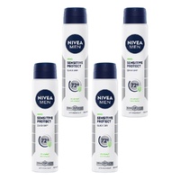 Nivea Men Sensitive Protect Quick Dry Anti-Perspirant 250mL Pack of 4