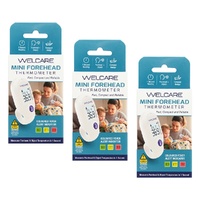Welcare Mini Forehead Thermometer Pack of 3