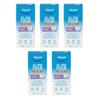 Dermal Therapy Oil Free Face Sunscreen SPF 50+ 50mL Pack of 5