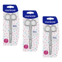 Manicare Nurse's Scissors Blunt/Sharp Tips Pack of 3