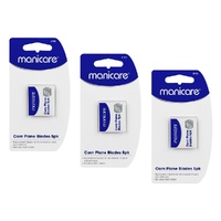Manicare Corn Plane Replacement Blades 5 Pack Bundle of 3