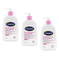 Cetaphil Nourishing Oil to Foam Cleanser 236mL Pack of 3
