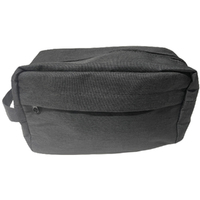 Simply For Me Mens Black Toiletry Bag Wetpack Travel Pouch 26x11x16cm