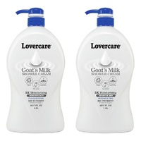 Lovercare Goat's Milk Shower Cream Sensitive Skin 1.2L Pack of 2