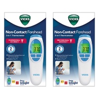 Vicks Non-Contact Forehead 3-in-1 Thermometer Pack of 2