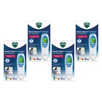 Vicks Non-Contact Forehead 3-in-1 Thermometer Pack of 4