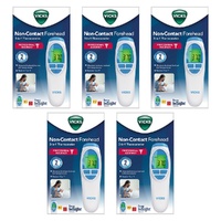 Vicks Non-Contact Forehead 3-in-1 Thermometer Pack of 5