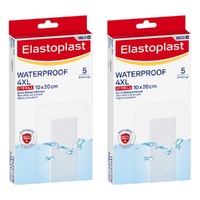 Elastoplast Waterproof 4XL Sterile Dressing 5 Pack Bundle of 2