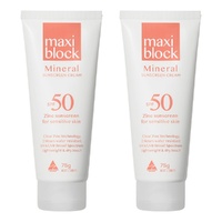 Maxiblock Sun Mineral SPF50 Tube 75g Pack of 2