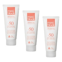 Maxiblock Sun Mineral SPF50 Tube 75g Pack of 3