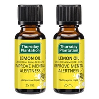 Thursday Plantation 100% Pure Lemon Oil 25mL Pack of 2