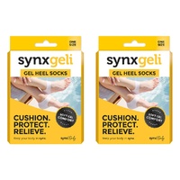 Synx Synxgeli Gel Heel Socks Pack of 2