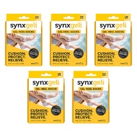 Synx Synxgeli Gel Heel Socks Pack of 5