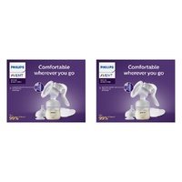 Philips Avent Manual Breast Pump with Bottle Pack of 2