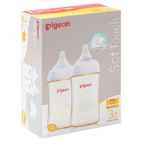 Pigeon SofTouch BPP Nursing Bottle PPSU Twin Pack 240mL