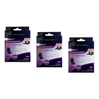 Neat Feat Spandex Gel Compression Arch Sock, Large Pack of 3