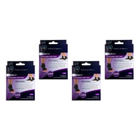 Neat Feat Spandex Gel Compression Arch Sock, Large Pack of 4