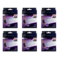 Neat Feat Spandex Gel Compression Arch Sock, Large Pack of 6