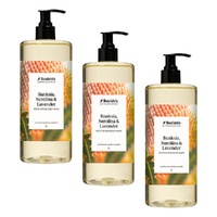 Bosisto's Banksia Nerolina and Lavender Body Wash 1 L x 3 Bundle of 3