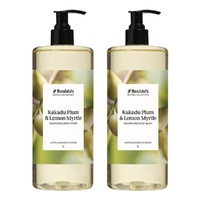 Bosisto's Kakadu Plum and Lemon Myrtle Body Wash 1 L x 3 Bundle of 2