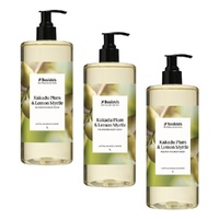 Bosisto's Kakadu Plum and Lemon Myrtle Body Wash 1 L x 3 Bundle of 3