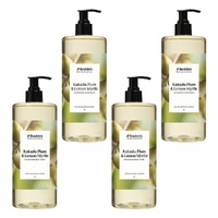Bosisto's Kakadu Plum and Lemon Myrtle Body Wash 1 L x 3 Bundle of 4