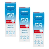 Dermal Therapy Sweat Control Roll On 60mL Pack of 3