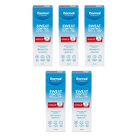 Dermal Therapy Sweat Control Roll On 60mL Pack of 5