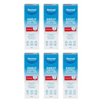 Dermal Therapy Sweat Control Roll On 60mL Pack of 6