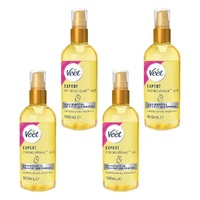 Veet Expert Miraculous Oil for Pre and Post Hair Removal 100mL Pack of 4