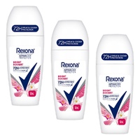 Rexona Advanced Protection 72H Antiperspirant Bright Bouquet 50mL x Bundle of 3