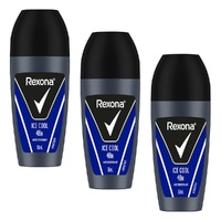 Rexona 48H Antiperspirant Ice Cool Roll-On 50mL x 6 Bundle of 3