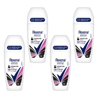 Rexona Advanced Protection 72H Antiperspirant Invisible Pure Dry 50mL Pack of 4