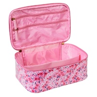 Femme Beaute Train Case Pink Floral