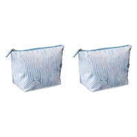 Femme Beaute Large Pouch Blue Abstract Pack of 2