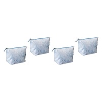Femme Beaute Large Pouch Blue Abstract Pack of 4