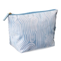 Femme Beaute Large Pouch Blue Abstract