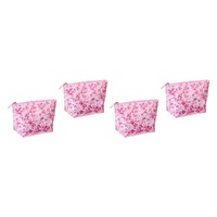 Femme Beaute Large Pouch Pink Floral Pack of 4