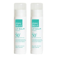 Maxiblock Sun Moisturising Lip Balm SPF 50+ Vanilla 12g Pack of 2