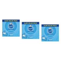 Curash Simply Water Baby Wipes 6 x 80 Pack Bundle of 3