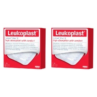 Leuko Leukoplast Cutimed Siltec B Foam Dressing 10cm x 10cm 2 Pack Bundle of 2