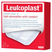 Leuko Leukoplast Cutimed Siltec B Foam Dressing 10cm x 10cm 2 Pack