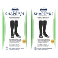Dr Comfort Diabetic Compression Hosiery 15-20 Small Pack of 2
