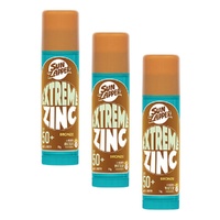 Sun Zapper Extreme Zinc Stick Bronze 15g Pack of 3