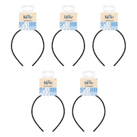 Lady Jayne Slim Headband Assorted Colours Pack of 5