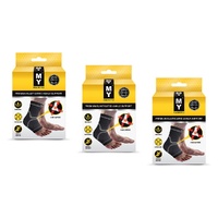 MY Premium Elasticated Ankle Support Small Pack of 3