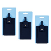 Pharmacy Health Luggage Tag Navy Pack of 3