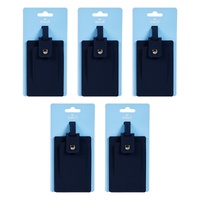 Pharmacy Health Luggage Tag Navy Pack of 5