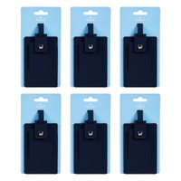 Pharmacy Health Luggage Tag Navy Pack of 6
